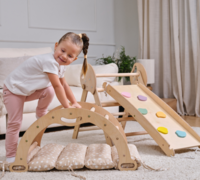 Набір 4в1 Goodevas Монтессорі: трикутник, арка, гірка, подушка (E549)