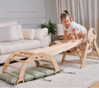 Набір 4в1 Goodevas Монтессорі: трикутник, арка, гірка, подушка (E549)