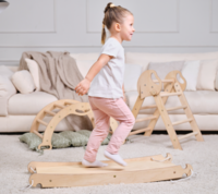 Набір 4в1 Goodevas Монтессорі: трикутник, арка, гірка, подушка (E549)