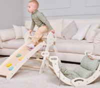 Набор 4в1 Goodevas Монтессори: треугольник, арка, горка, подушка (E556)