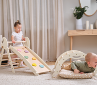 Набор 4в1 Goodevas Монтессори: треугольник, арка, горка, подушка (E556)