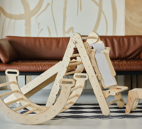 Набір 6в1 Goodevas Монтессорі: трикутник, арка, гірка, сітка, подушка, арт-панель (E532)