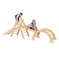 Набір 4в1 Goodevas Монтессорі: трикутник, арка, гірка, сітка (E872) 