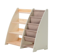 Стандартна полиця Goodevas Монтессорі 2в1 для книг та іграшок, сірий (E631)