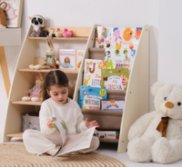 Стандартна полиця Goodevas Монтессорі 2в1 для книг та іграшок, сірий (E631)