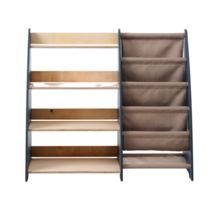 Стандартна полиця Goodevas Монтессорі 2в1 для книг та іграшок, сірий (E631) 