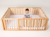 Бампер для ліжка-будиночка Goodevas Монтессорі, 200х120 см (E280)