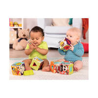 Развивающие мягкие кубики-сортеры ABC Battat 6 кубиков в сумочке (BX1477Z)