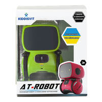 AT-ROBOT Интерактивный робот с голосовым управлением, зеленый, озвуч.укр. (AT001-02-UKR)