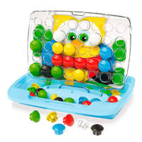 Набір Quercetti для занять мозаїкою Великі фішки і дошка-кейс 33 мм 48 шт (4210-Q)