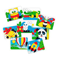 Набір Quercetti для занять мозаїкою Великі фішки і дошка-кейс 33 мм 48 шт (4210-Q)