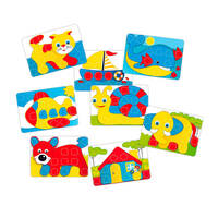 Набор для занятий мозаикой Большие фишки и доска-кейс 46 мм 30 шт (4401-Q)