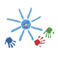 Пальчиковые краски SES Creative серии My First Юный Художник, 4 цвета (14413S)