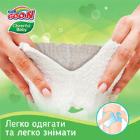 Трусики-підгузники Goo.N CHEERFUL BABY для дітей 6-11 кг, розмір M, унісекс, 162 шт. (853880)