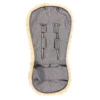 Зимова вкладка з натуральних матеріалів для візочка LAMMFELLEINLAGE, світло-бежева (66150)