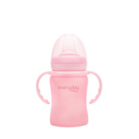 Дитяча скляна пляшечка Everyday Baby Silicone Coated з силіконовим покриттям, рожевого кольору, 150 мл (10308)