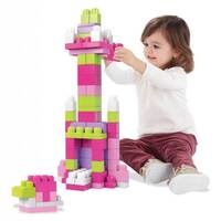 Конструктор Fisher-Price Mega Bloks рожевий 80 деталей (DCH62)