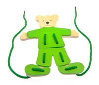 Шнуровка goki Медведь с одеждой (58929)