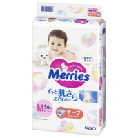 Підгузки Merries розмір М, 6-11 кг, 56 шт. (4901301418999) 