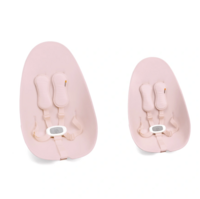 Стульчик для кормления BLOOM Fresco Black, хлопковый вкладыш blush pink (E10535-BB\U10543-P)