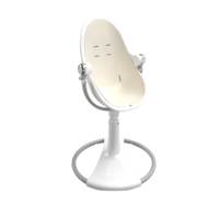 Стільчик для годування BLOOM Fresco White, вкладиш rosewater (E10535-W\E10540-RWL)