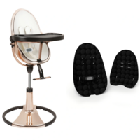 Стільчик для годування BLOOM Fresco Rose Gold, бавовняний вкладиш midnight black (U10515-GRB\U10543-MB) 