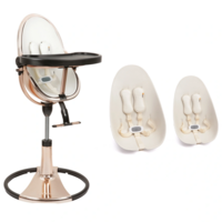 Стільчик для годування BLOOM Fresco Rose Gold, вкладиш Coconut white (U10515-GRB\E10516-CWL) 