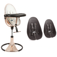 Стільчик для годування BLOOM Fresco Rose Gold, вкладиш midnight black (U10515-GRB\E10516-MBL) 