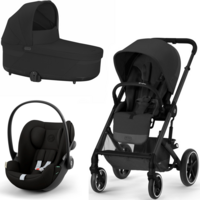 Коляска 3 в 1 Cybex Balios S BLK Moon Black с автокреслом Cloud G (815948/691148/671026) 