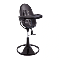 Стульчик для кормления BLOOM Fresco Black, хлопковый вкладыш midnight black (E10535-BB\U10543-MB)
