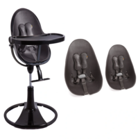 Стільчик для годування BLOOM Fresco Black, вкладиш midnight black (E10535-BB\E10516-MBL) 