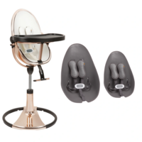 Стільчик для годування BLOOM Fresco Rose Gold, вкладиш Snake skin grey (U10515-GRB\E10516-SSG) 