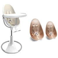 Стільчик для годування BLOOM Fresco White, вкладиш Rose Gold (E10535-W\E10516-RGL) 