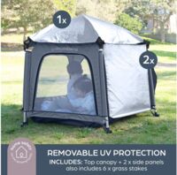 Манеж детский DreamBaby Adventure Blue/Grey (G9510)