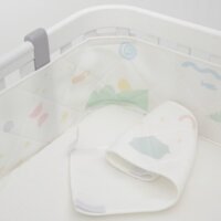 Дышащие бортики Sonto Sleepset, с прямыми углами, молочный, 120 х 60 см (1411)