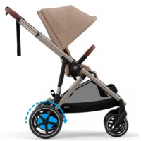 Коляска для двійні Cybex e-Gazelle S Almond Beige з електроприводом (522117124-02)