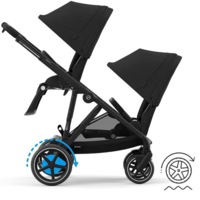 Коляска для двойни Cybex e-Gazelle S Moon Black с электроприводом (522117121-02) 