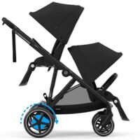 Коляска для двійні Cybex e-Gazelle S Moon Black з електроприводом (522117121-02)