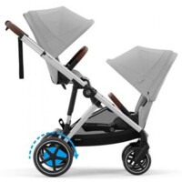 Коляска для двійні Cybex e-Gazelle S Stone Grey з електроприводом (522117125-02)