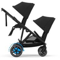 Коляска для двійні Cybex e-Gazelle S Moon Black 2в1 з електроприводом (52211711-02)