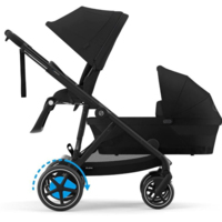 Коляска для двійні Cybex e-Gazelle S Moon Black 2в1 з електроприводом (52211711-02)