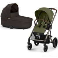 Коляска 2 в 1 Cybex Balios S Lux TPE Moss Green/Chocolate Brown (525000105/525000421) 
