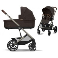 Коляска 2 в 1 Cybex Balios S Lux TPE Chocolate Brown (525000113/525000421) 