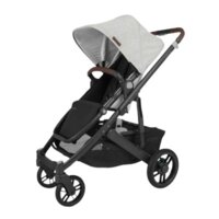 Прогулянкова коляска Uppababy Cruz V2 Anthony White and Grey chenille/Carbon frame/Chestnut leather (0420-CRZ-EU- ATH)