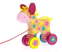 Дерев'яна каталка goki Конячка Susibelle (54944)