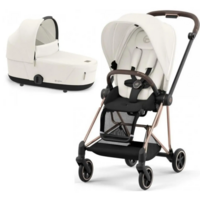 Коляска 2 в 1 Cybex Mios 4.0 Lux Off White, шасси Rose Gold (252509370881) 