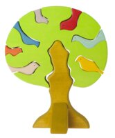 Дерев'яний конструктор Nic Дерево із птахами, світлий (NIC523097)