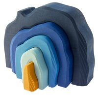 Дерев'яний конструктор Nic Печера, синій (NIC523323)