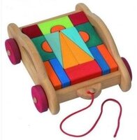 Конструктор деревянный Nic Тоскана с тележкой 17 деталей (NIC523316) 