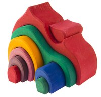 Конструктор дерев'яний Nic Будинок Габлі великий червоний (NIC523030)